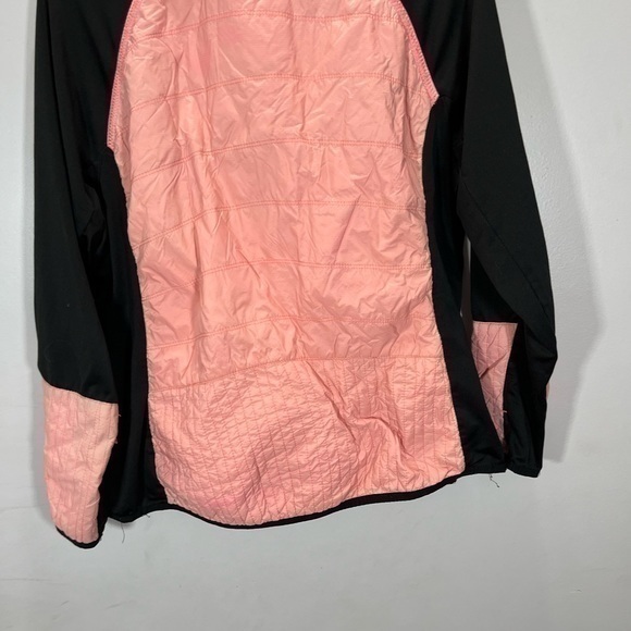 Calvin Klein Performance Women’s Pink Black Slick Full Zip Athletic Jacket - Picture 14 of 14
